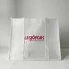 En gros 500pcs / Lot Eco Logo personnalisé imprimé réutilisable extra-large N tissu tissé sac fourre-tout sacs d'épicerie j9gy #