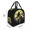 halen Beetlejuice Lunch Bag Homens Mulheres Thermal Cooler Isolado Tim Burt Movie Lunch Box para crianças em idade escolar Sacos de comida c5Qz #