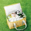 Еда Напиток Zip Pack Женская сумка для обеда Еда Ручные сумки Весенний день Сумка для пикника Теплоизолированная коробка-холодильник Cam Сумка для хранения еды e0Gw #