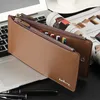 Män plånbok kreditkortshållare läder ID -kortfodral Bank plånbok stor kapacitet bifold koppling på väska hasp cowskin kort handväska z4ft#