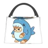 Personnalisé Chat Requin Carto Anime Animaux Sacs À Lunch Hommes Femmes Refroidisseur Thermique Boîte À Lunch Isolée pour Voyage De Bureau E5AA #