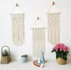 Arazzi Boho Macrame Tessuto Appeso a parete Beige Moderno Arazzo bohemien Decorazione artistica per casa Appartamento Dormitorio Camera da letto Nursery Parte