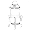 Pokrywa krzesła 1 zestaw stylowy nordycka okładka gier miękka elastyczność bez poślizgu odporna na kurz polarne fotele polarne na ergonomiczne