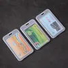 5Color Transparant Card Cover Women Men Student Bus Card Reticable Pull Badge Holder Busin Credit Card Cards Bank ID Card J8BV#