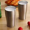 Mugs 304 Stainless Steel 2Pcs Double Layer Car Travel Cup Camping Vacuum Water Coffee Mug Insulation Cold Draft Beer