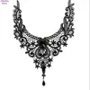 Collier ras du cou en dentelle noire pour femmes, 1 pièce, perles, Style Steampunk victorien, gothique, joli cadeau pour 3 Styles