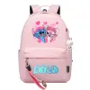 Stitch Kawaii Garçons Filles Enfants School Book Sacs Femmes Bagpack Adolescents Toile Ordinateur portable Voyage Sac à dos z9ee #