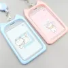 1 pc schattige carto carto cat card houder bank identiteit bus id kaart huls case met intrekbare reel lanyard credit cover case kids cadeau f8b5#