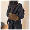 Designer Luxury Fashion Tygväskor High End Suede Womens Bag 2023 Ny höst- och vinternischdesignkedja Underarm Bag Versatil Single Shoulder Diagonal Cross Bag