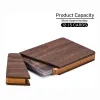 retro Busin Card Holder Wood Cards Cases Name Card for Men Pocket Card Holder with Magnetic Closure Natural Walnut Gift c9Hq#