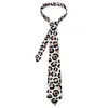 Pajaritas Cheetah Animal Tie Rose Gold y Black Leopard Print Design Cuello Retro Collar para hombres Accesorios de corbata de fiesta de boda