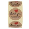 Gift Wrap 500pcs Thank You For Supporting Small Business Stickers Kraft Envelope Seal