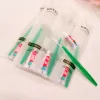 Cabeças Frete grátis Cuidados pessoais Aparelhos transparentes Greem Greem Fosco de embalagem escova de dentes Crega de dente Kit dental Supplies de hotel