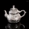 TeAware Setleri 6 parçalı Avrupa tarzı bronz çay seti retro metal çaydanlık çay fincanı alaşımlı şarap camı tepsisi doğum günü hediye kutusu