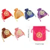 drawstrings Bag Fu Word Gift Bags Pouches Packaging Household Pink v0OS#