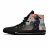 Shoes Hot Japanese Anime Cartoon Samurai Katana Warrior Casual Cloth Shoes High Top Lightweight Breathable 3D Print Men Women Sneakers