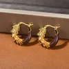 French Dragon Scale Colored Earrings for Women 2024SS Unique Light Luxury Design Exquisite Vintage High end Party Charm Jewelry