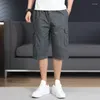 Męskie szorty Letni sznur geometryczny wydrukowane elastyczne kieszenie na wysokim poziomie dla swobodnych sportów luźne spodnie mody vintage