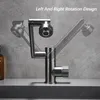 Badrumsvaskar kranar multifunktionella roterbara smarta LED digitala skärmbassängen kran.2 Mode pip kallt vattenblandare kran. Kran.