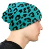 Berretti Cappello a cuffia leopardato Goth Outdoor Skullies Berretti Cappelli colorati per uomo Donna Lavorato a maglia Primavera calda Berretti unisex a duplice uso