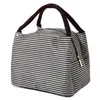 Vente chaude Stripe Femmes Enfants Sac À Lunch Étanche Isolé Pique-Nique Stockage Des Aliments Ctainer Sac À Main Thermique Sac Isotherme b0SH #