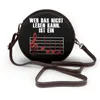 Bag Musical Synthesizer Shoulder Bulk Retro Round Leather Shopping Student Purse