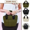 Shoulder Bags Women Down Top Handle Bag Versatile Lightweight Crossbody Casual Puffer Soft Strap Adjustable Girl Chic Purse