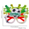 Lunettes en plastique Non tissées pour fête sur le thème du Football, décorations de fête d'anniversaire pour enfants, accessoires de photographie pour fans de Football