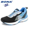 Chaussures décontractées BONA Style hommes course maille tissage supérieur Sport ventiler Jogging marche baskets à lacets