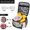 carto Dames Verpleegster Arts Gedrukt Geïsoleerde Lunch Tas voor Outdoor Picknick Herbruikbare Thermische Koeler Lunchbox Vrouwen Kinderen B7B9 #