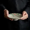 Zestawy herbaty ręcznie robione ceramiczne jamy usta mała taca herbaty ręcznie malowana kempsis grandiflora garnek tureen teapot ciasto