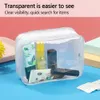 Duidelijke PVC -tassen reisorganisator transparante make -uptas schoonheidsspecialiste cosmetische tas schoonheidsbehozels toilettas make -up zakje wassen t0nk#