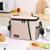 Borsa da pranzo isolata Grande borse per il pranzo per uomini uomini riutilizzabili per il pranzo con spalla regolabile M35A#