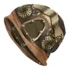 Bérets Mode Steampunk Bonnet Bonnet Tricot Chapeau Hommes Femmes Hip Hop Unisexe Pilote De Chasse Hiver Chaud Skullies Bonnets Casquettes