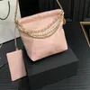 Sac de créateur de haute qualité sac de luxe sac à main femme sac à main en cuir véritable diamant treillis mini sac poubelle chaîne de perles sac à provisions en cuir sous les bras fourre-tout sac hobo