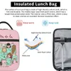 carto Dames Verpleegster Arts Gedrukt Geïsoleerde Lunch Tas voor Outdoor Picknick Herbruikbare Thermische Koeler Lunchbox Vrouwen Kinderen B7B9 #