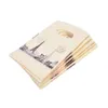 100pcs/lot Plastic Shop Bags Vintage Yellow Eiffel Tower Packaging Bags With Handle 9 x 15cm Wholesale P9h3#