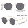 Outdoor Eyewear Black Round Sunglasses For Women Trendy Shades Metal Frame Beach