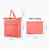 large Capacity Waterproof Oxford Cloth Reusable Foldable Shop Bag Tote Bag Shoulder Bag Wable Shopper Storage Handbag 63X1#