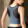 Soutien-gorge de sport Double couche en maille pour femmes, beau dos, séchage rapide, antichoc, Fitness, gilet de grande taille pour femmes