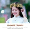 Bandanas's Baby's Breath Garland Hair Bands Bridal Headband Wedding Women Pałące na żywicę Bride Fairy Crown