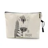 Söt akvarell Animal Prints Cosmetic Case Woman Carto Dinosaur Bear Makeup Bag Portable Toy Storage Bag Barn Bästa gåva Y3A3#