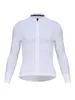 Racejassen Heren Fietsshirts Wit Lange mouw Lente Herfst Mountainbike Pro Team Shirts Kleding Cic