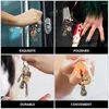 Keychains 2 st prydnadsmetall Gourd Keychain Ring Pendant bedårande nyckelring Creative Handbag