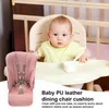 Housses de chaise haute pour bébés, coussin de remplacement confortable, en cuir PU, respirant, épais avec entrejambe
