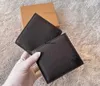 Portefeuilles en cuir véritable pour hommes, porte-cartes de crédit de styliste, sacs à main de luxe, poche classique à carreaux avec boîte d'origine