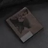 Zdjęcie niestandardowe skórzane portfel męski BIFOLD niestandardowy inscripti Zdjęcie grawerowane portfel Portfel Święta Dziękczynienia dla niego