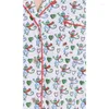 Vêtements à la maison xingqing singe coeur pyjamas y2k femmes vêtements caricature de dessin recous collier simple à manches longues pignonnières et pantalon