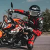 Motorradbekleidung Reiten Schutzjacke Set Leder Motorrad Verschleißfeste und Anti-Drop-Kleidung Herren Racing