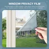 Fönsterklistermärken envägsfilm Tint Home Privacy Supplies UV-Bosatt glas reflekterande envägsfilmer Frostad statisk värmeisolering